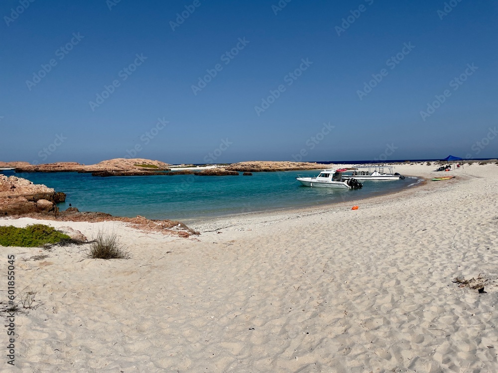 White sand beach, Daymaniyat island, Oman