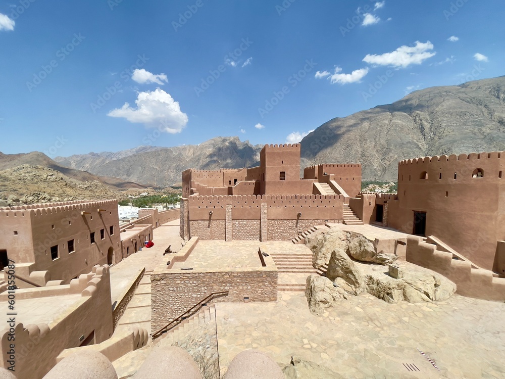 Panoramic view of Nakhal fort, Oman Panoramic view of Nakhal fort, Oman
