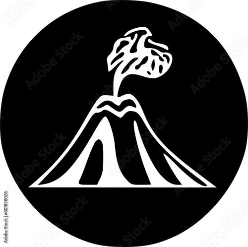 volcano explosion icon vector symbol design illustration