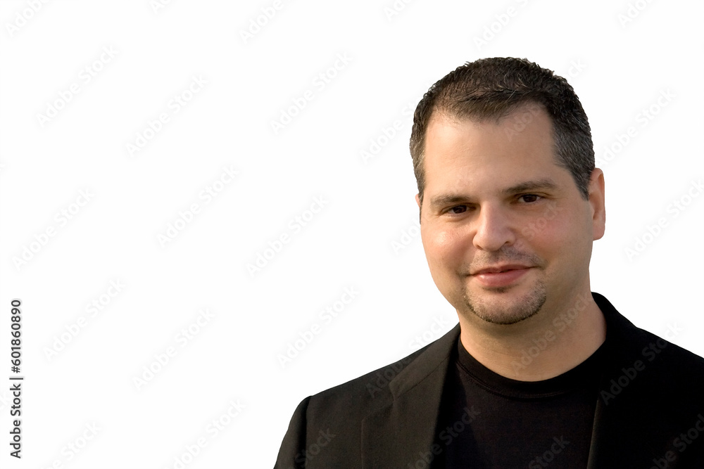 Young Professional Male Against White Isolated Background Young Professional Male Against White Isolated Background