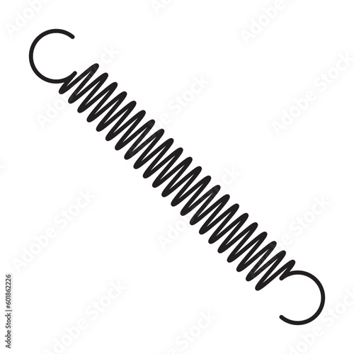metal spring vector icon
