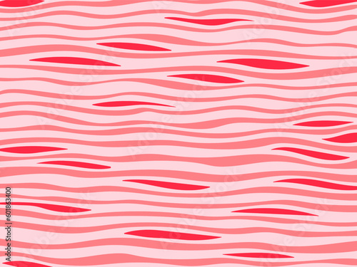 Vektorhintergrund mit abstraktem wellenförmigen Muster in Rottönen.