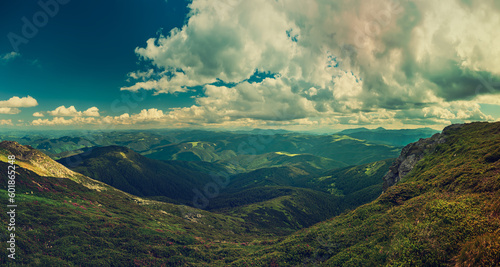 Carpathian mountain landscape