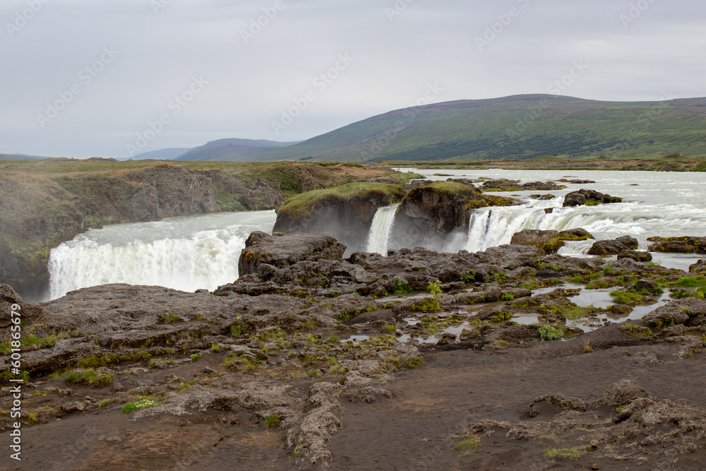 Svartifoss Waterfall in Iceland in Vatnajokull National Park