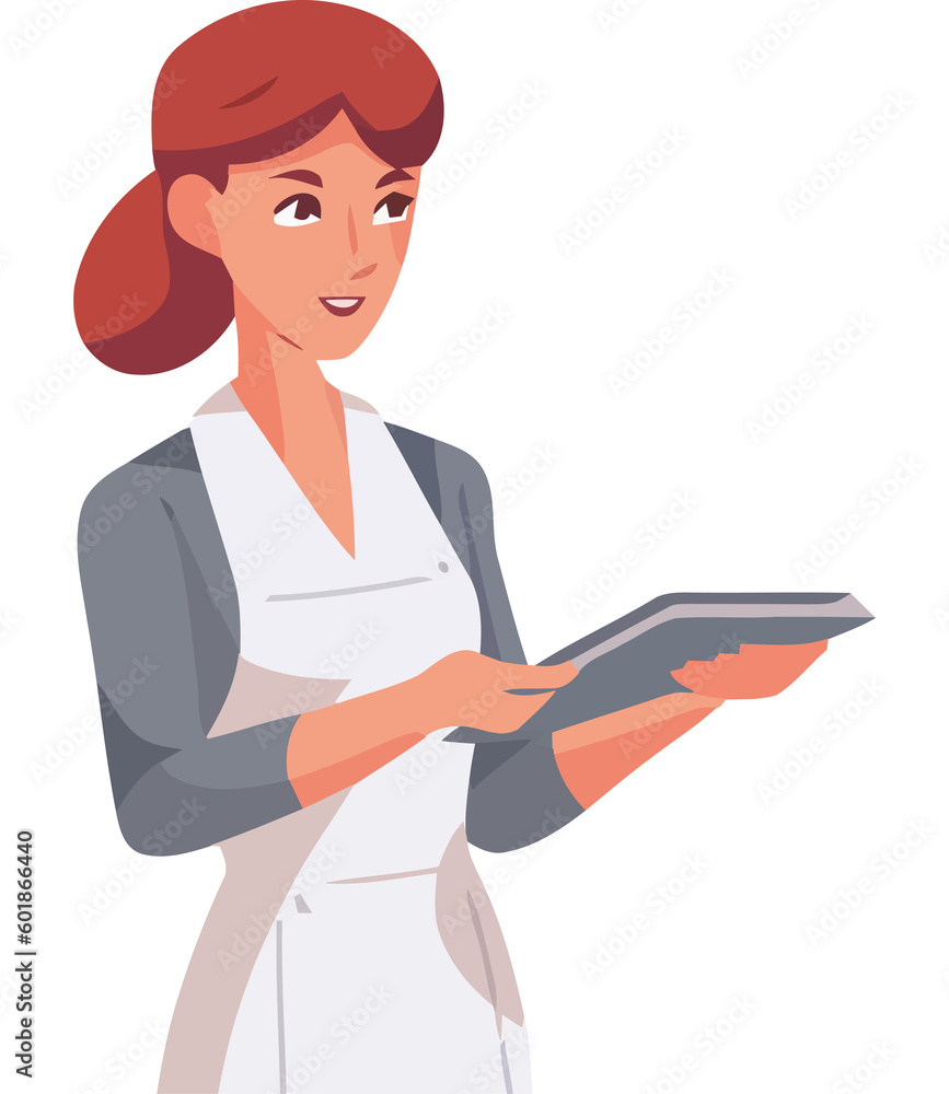 Smiling businesswoman holding digital tablet Smiling businesswoman holding digital tablet