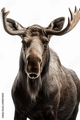 Image of an Elk with a white background