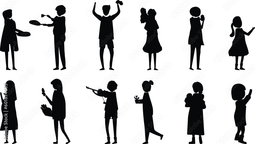 silhouettes of people success silhouettes of people success