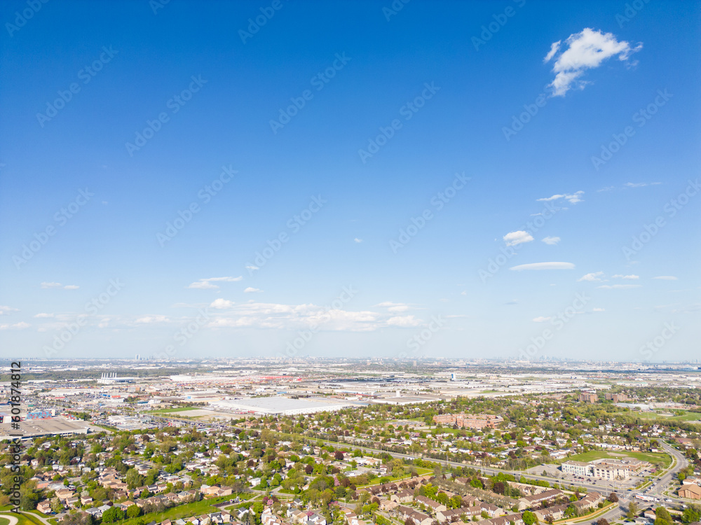 Drone view, sun-drenched Brampton real estate, lush green yards, picturesque houses off Bramalea-Mayfield. Summer in Ontario at its best Drone view, sun-drenched Brampton real estate, lush green yards, picturesque houses off Bramalea-Mayfield. Summer in Ontario at its best