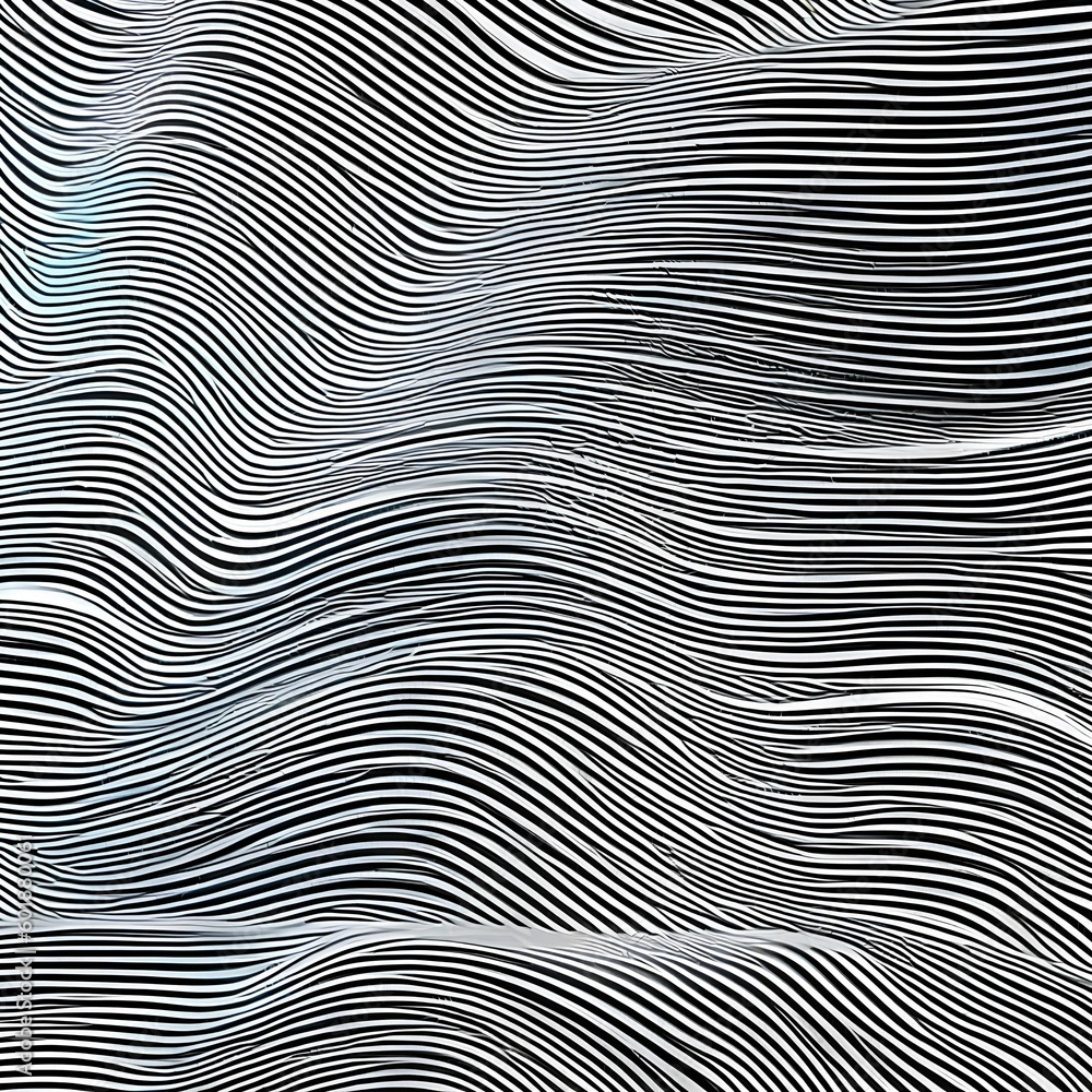 129 Wavy Lines: A dynamic and energetic background featuring wavy lines in contrasting and vibrant colors that create a bold and edgy look4, Generative AI