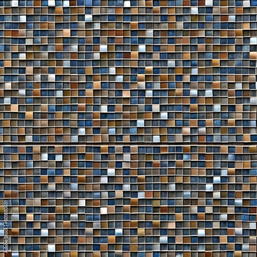 200 Mosaic Tiles  A classic and timeless background featuring mosaic tiles in bold and muted colors that create a traditional and elegant atmosphere3  Generative AI