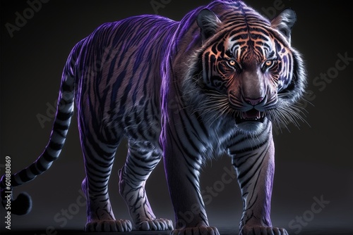 tiger in the night  generative ai