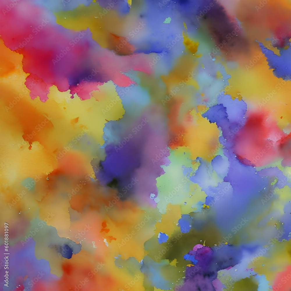 196 Watercolor Stains: A creative and artistic background featuring watercolor stains in soft and pastel colors that create a unique and artsy look2, Generative AI