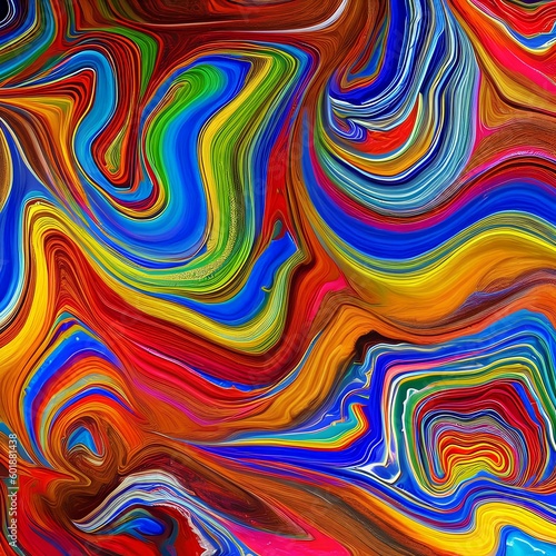 164 Abstract Paint: A creative and artistic background featuring abstract paint in bold and vibrant colors that create a unique and modern look2, Generative AI