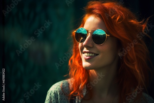 Wallpaper Mural In summer, beautiful women wear cool and colorful clothes to protect themselves from the sun, they wear glasses. Ai generated. Torontodigital.ca