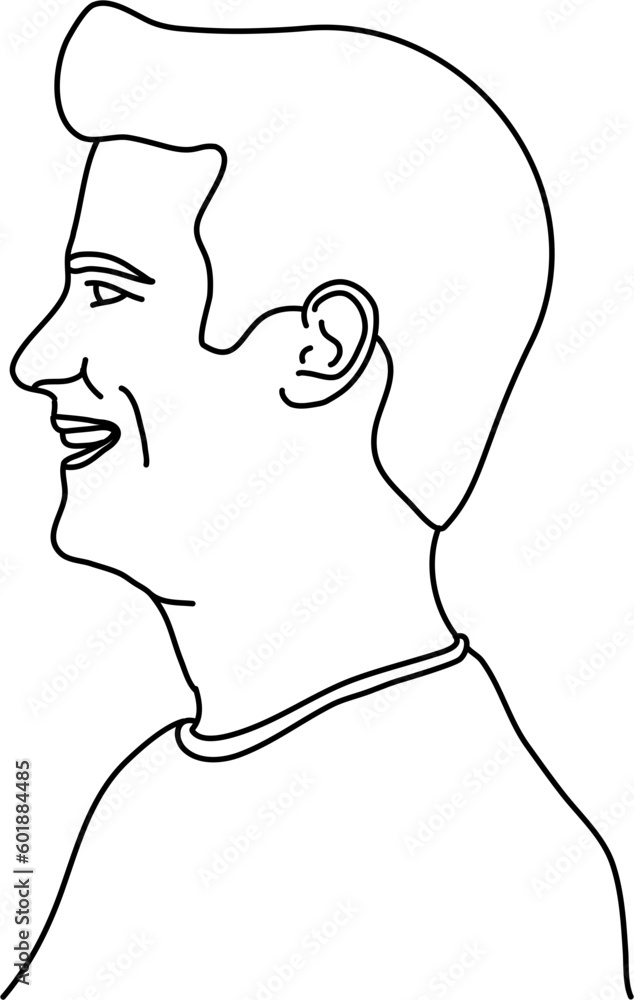 Man Outline Illustration Man Outline Illustration