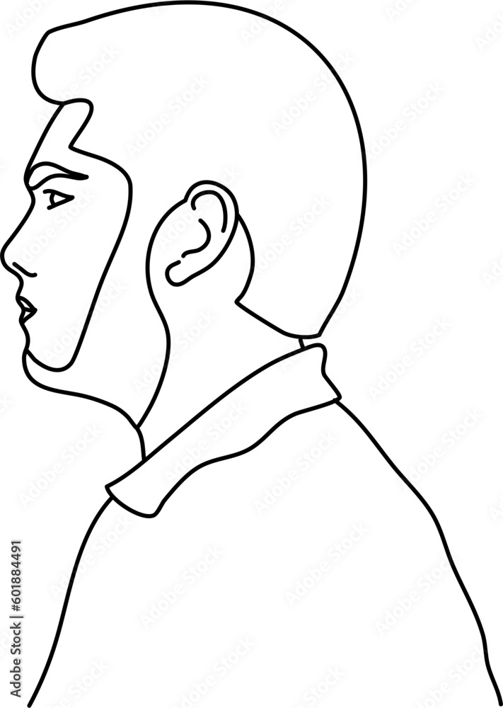 Man Outline Illustration Man Outline Illustration