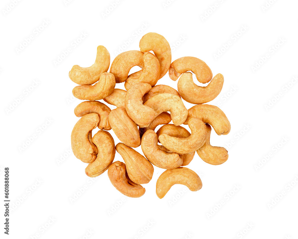 Close up cashew nuts isolated on transparent png Close up cashew nuts isolated on transparent png