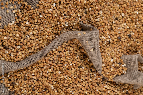 natural ecological grown buckwheat, close up