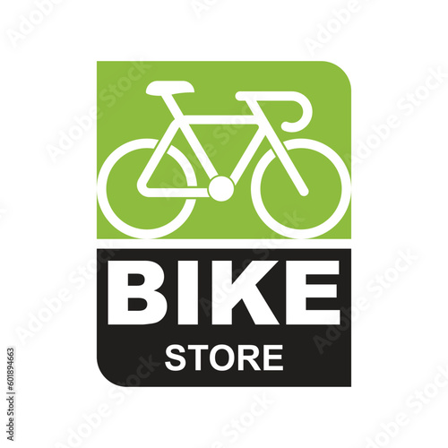Bicycle shop logo design vector image, Bicycle logo concept icon vector, Simple design modern vector
