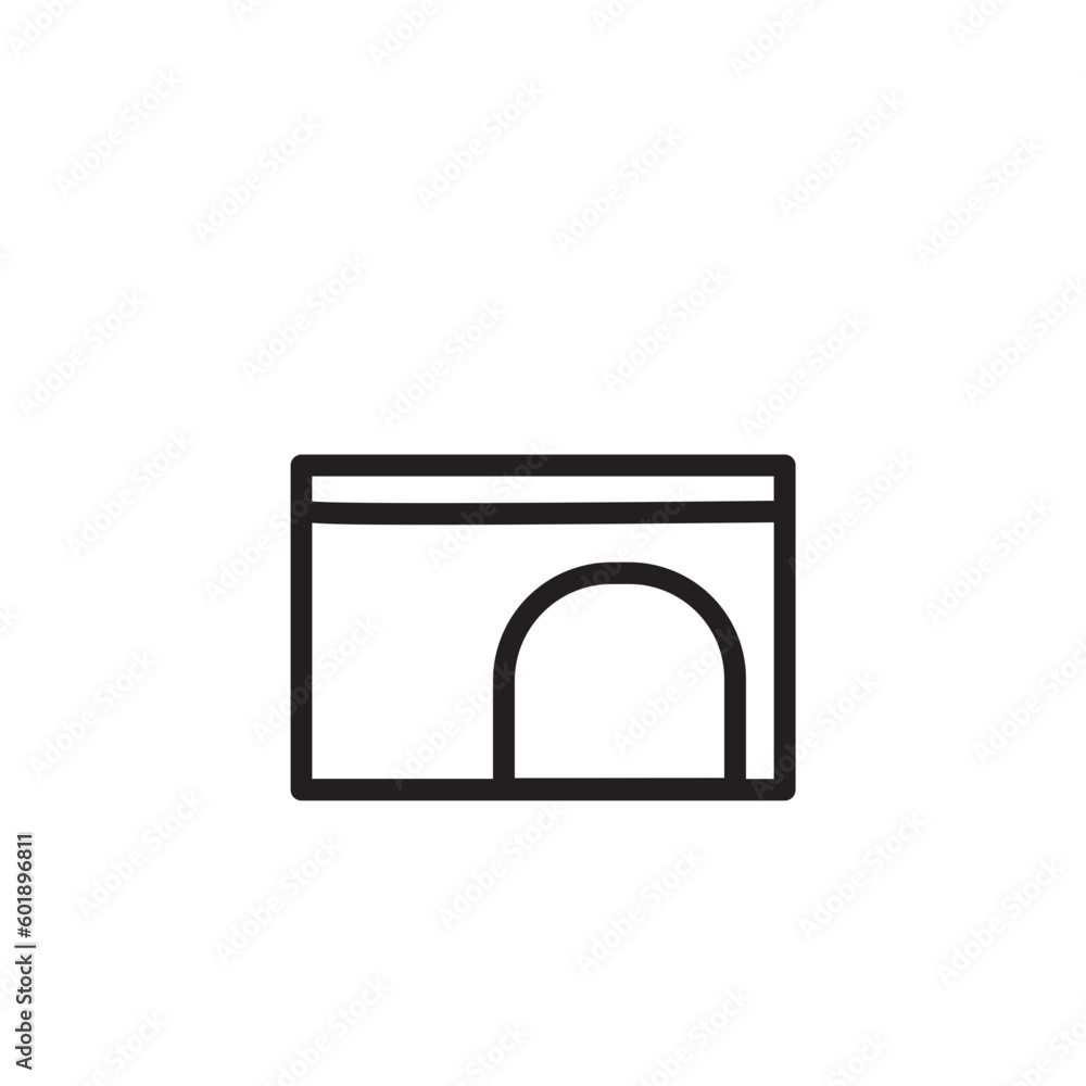 Dog Kennel Pet Outline Icon Dog Kennel Pet Outline Icon