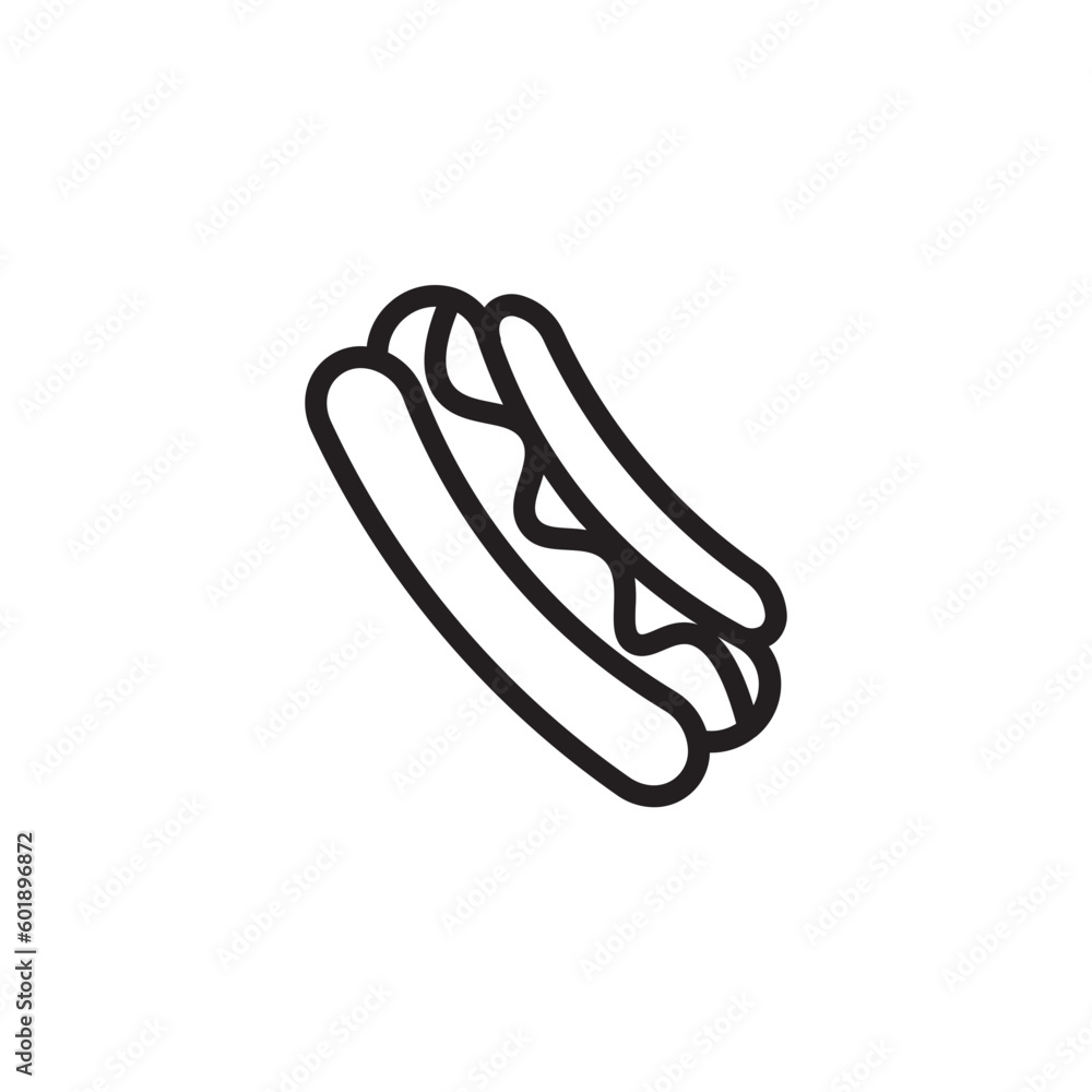 Fast Food Hot Outline Icon Fast Food Hot Outline Icon