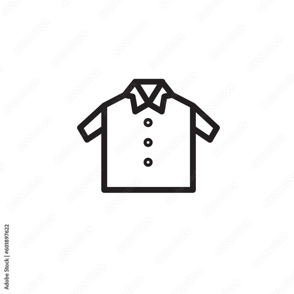 Fashion Shirt Wear Outline Icon Fashion Shirt Wear Outline Icon