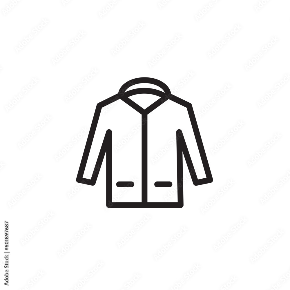 Fashion Jacket Wear Outline Icon Fashion Jacket Wear Outline Icon