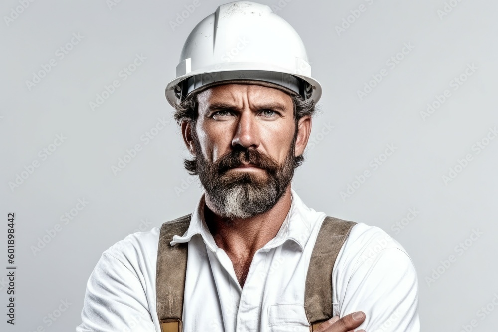 White Caucasian male professional engineer. The man is the lead specialist of the project. AI generated, human enhanced White Caucasian male professional engineer. The man is the lead specialist of the project. AI generated, human enhanced