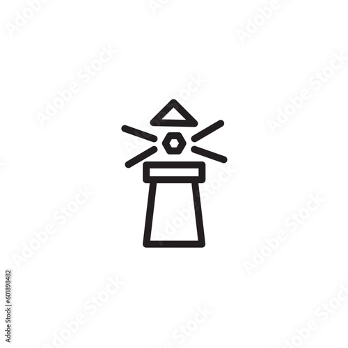 Alert Light Lighthouse Outline Icon