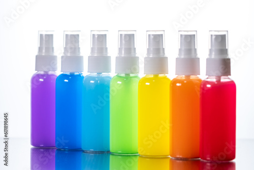 七色のボトル　虹のイメージ
