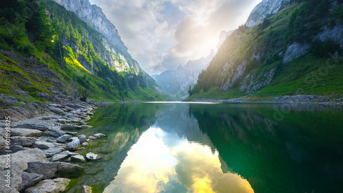 lake in the mountains