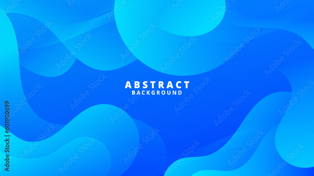 Abstract Gradient Blue liquid Wave Background