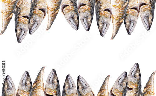 Grilled fish, Saba fish from grilled sea, ready-to-eat package, sea building