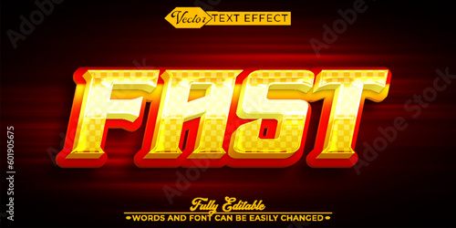 Shiny Fast Vector Editable Text Effect Template