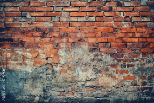 Old Brick wall, Ai generated