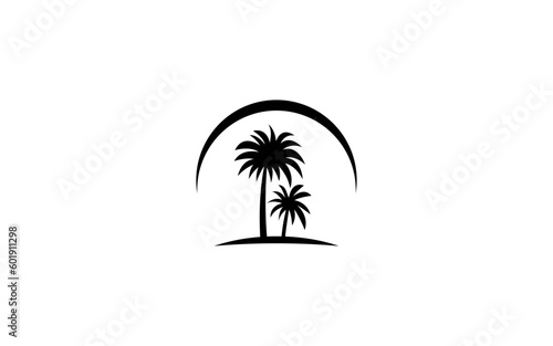 Palm tree for logo template
