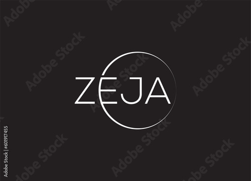 Free Download ZEJA  shape vector logo monogram template - GFXLoad