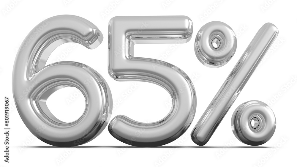 65 Number Percent Silver 3d 65 Number Percent Silver 3d