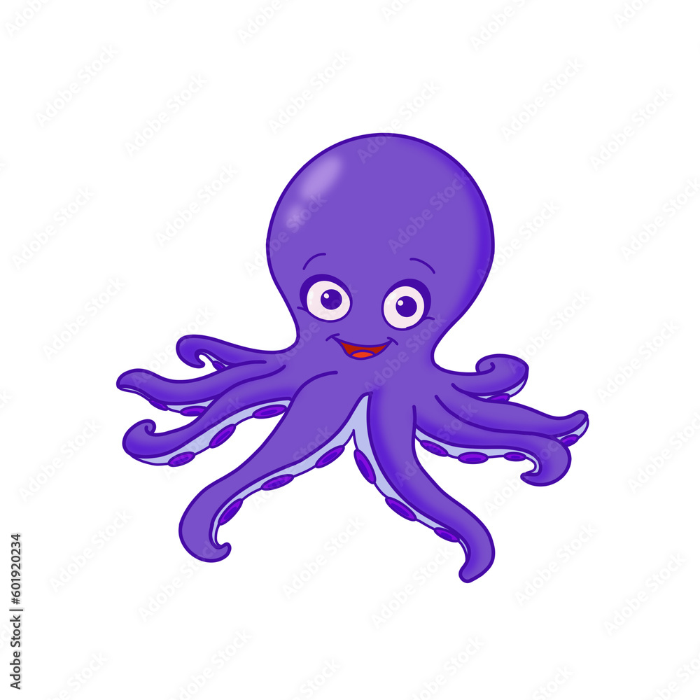 Fototapeta premium purple octopus