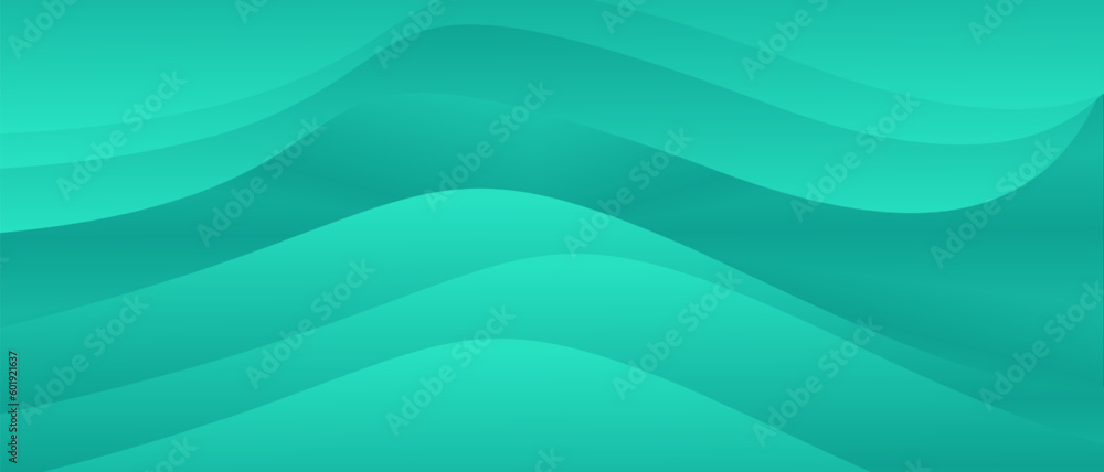 Fototapeta premium abstract green wave background
