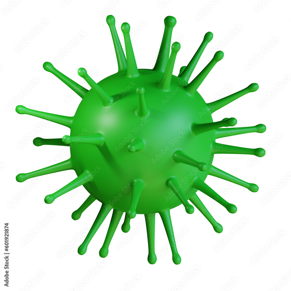 3d icon virus isolated on transparent background 3d icon virus isolated on transparent background