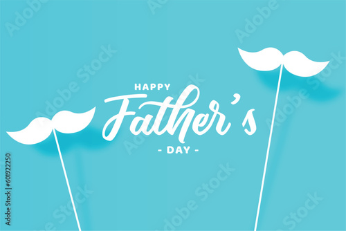 happy father's day celebrate the best dad event with mustache stick