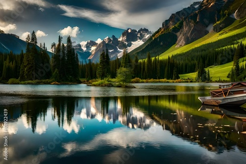 lake reflection in the mountains Escape to Paradise: Springtime Vacation Destinations
