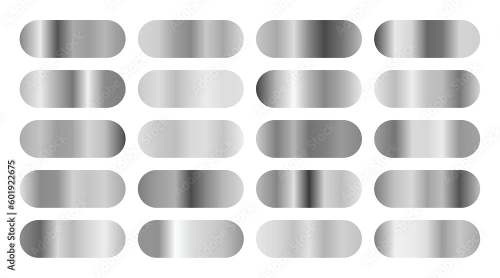 abstract metallic gradient shades banner set in modern style abstract metallic gradient shades banner set in modern style