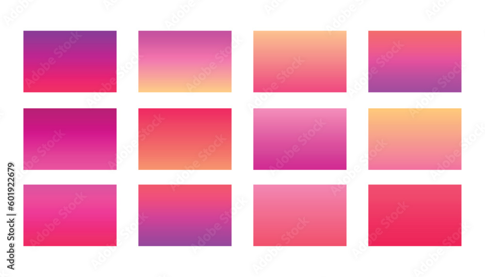 abstract gradient shades collection banner for dynamic presentation
