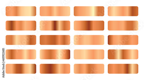 abstract metallic gradient shades banner collection with smooth blend