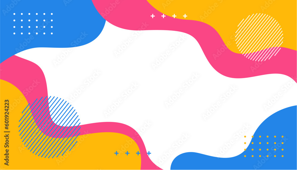 Beautiful abstract vector background. Multicolor background with waving geometric shapes. Suitable for various designs such as templates, banners, covers and others	