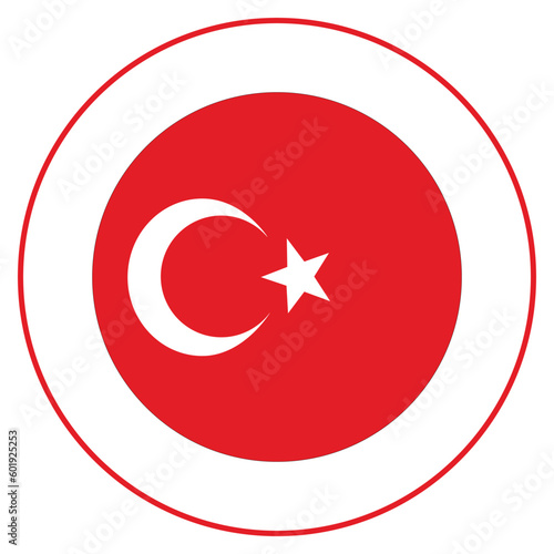 Free Download Flag of Turkey in circle. Turkey flag in round circle   - GFXLoad