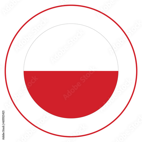 Free Download Flag of Poland in circle. Poland flag in circle  - GFXLoad