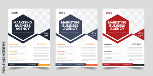 Case study business marketing agency a4 corporate flyer, vertical marketing poster, one page symbol publication